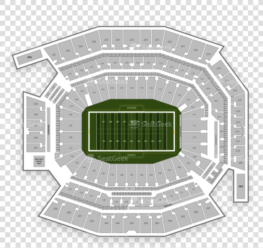 Philadelphia Eagles Seating Chart   Tiaa Bank Field Seating Chart  HD Png DownloadTransparent PNG