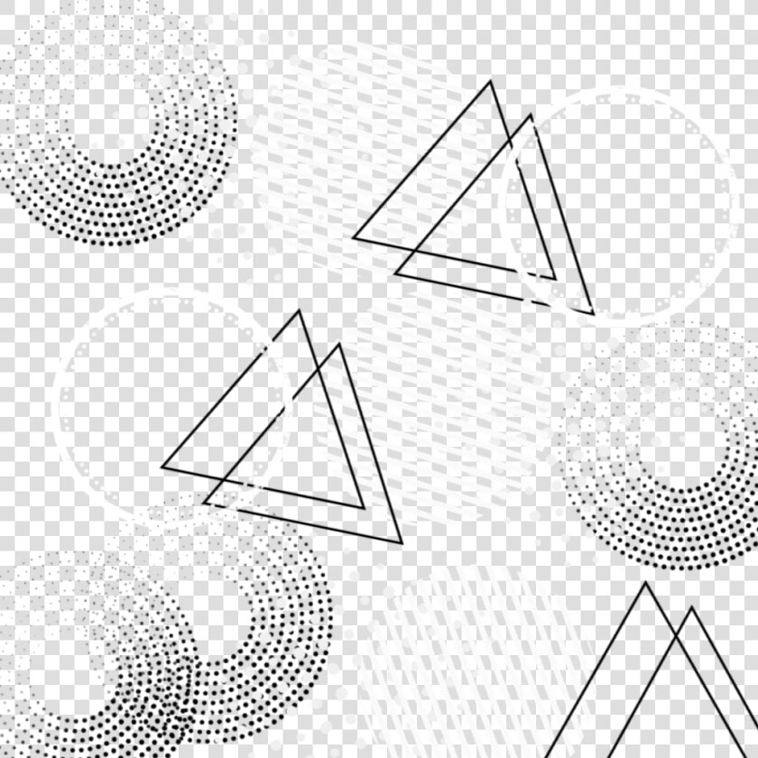  cicles  white  dots  black  triangle  kpop   Circle  HD Png DownloadTransparent PNG