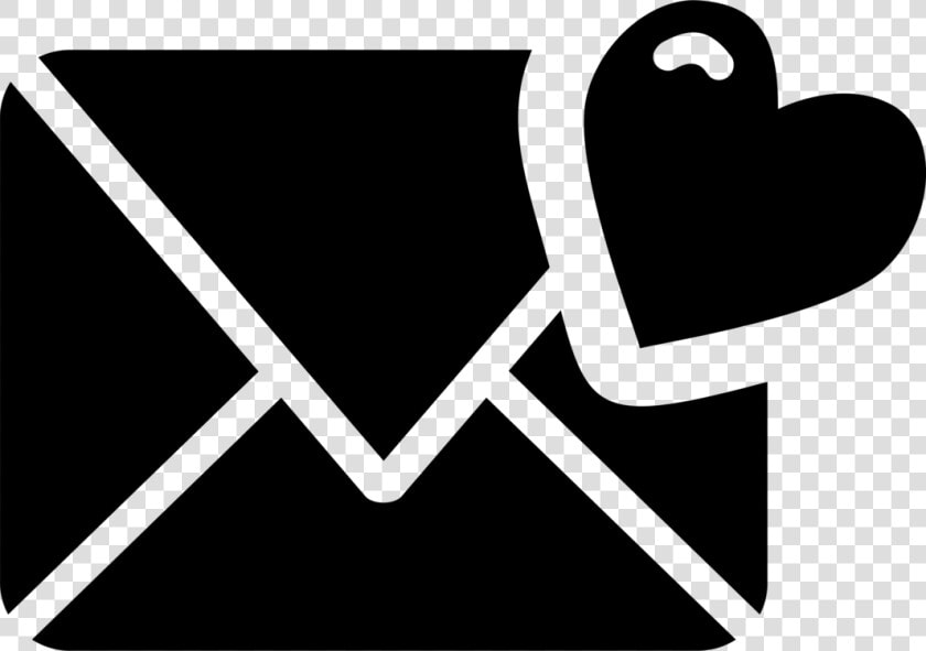 Transparent Letter Icon Png   Love Letter Black And White  Png DownloadTransparent PNG