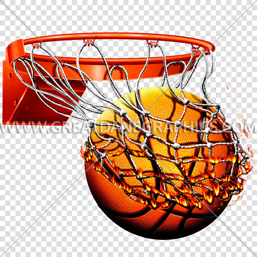 Flaming Basketball With Net Production Ready Artwork   Basketball In Net Png  Transparent PngTransparent PNG