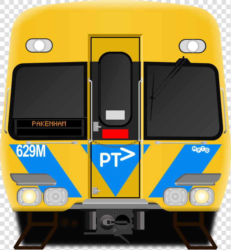 Alstom Comeng With A Front Door   Melbourne Public Transport Gallery  HD Png DownloadTransparent PNG