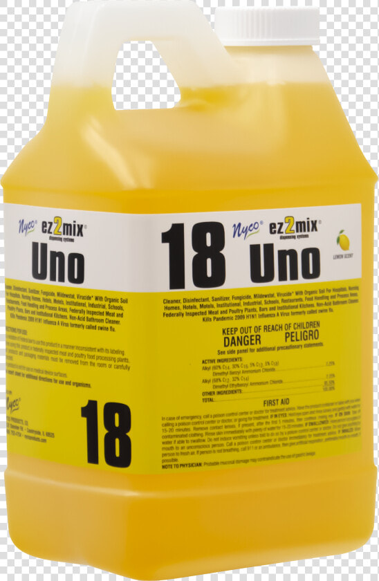 Ez018 480 Uno   Lemon Disinfectant   Bottle  HD Png DownloadTransparent PNG