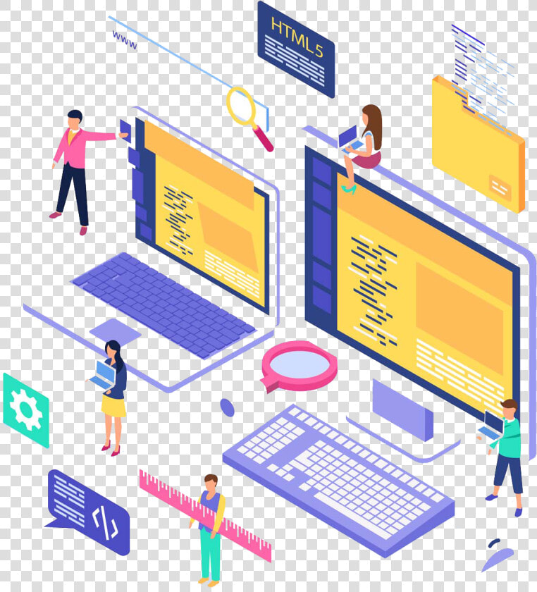 Hire Xamarin Dedicated Developer   Web Development Isometric Red Png  Transparent PngTransparent PNG