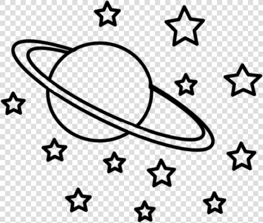  tatto  galaxy  planet  tumblr  beautiful   Vsco Stickers Black And White  HD Png DownloadTransparent PNG