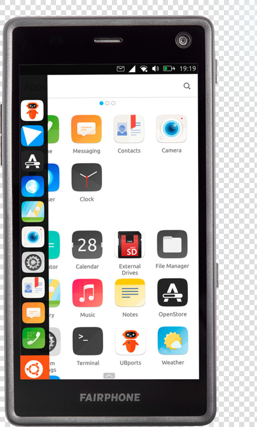 Fairphone 2 With Ubuntu Touch   Ubuntu Touch On Iphone  HD Png DownloadTransparent PNG