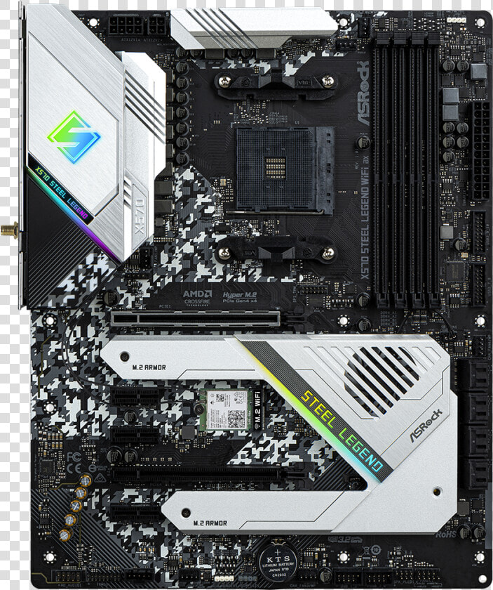 Asrock X570 Steel Legend  HD Png DownloadTransparent PNG