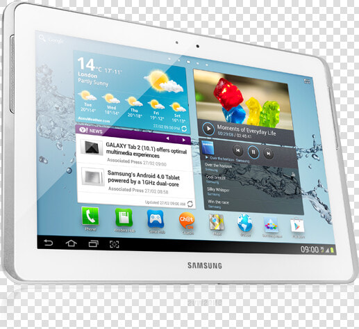 Samsung Tab 2 White   Samsung Galaxy Tab 2 Gt P5100  HD Png DownloadTransparent PNG