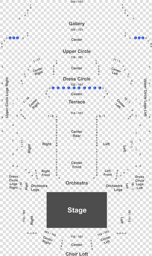 Winspear Edmonton Seating Plan  HD Png DownloadTransparent PNG