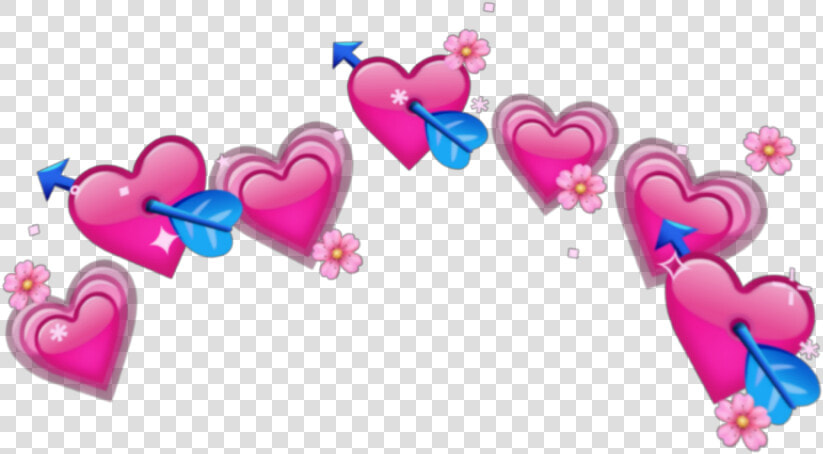   heart  crown  cute  pink  emoji   Heart Emoji Crown Transparent  HD Png DownloadTransparent PNG