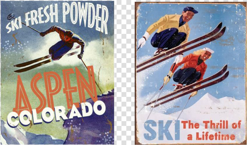 A Guide To Vintage Ski Posters   Nordic Skiing  HD Png DownloadTransparent PNG