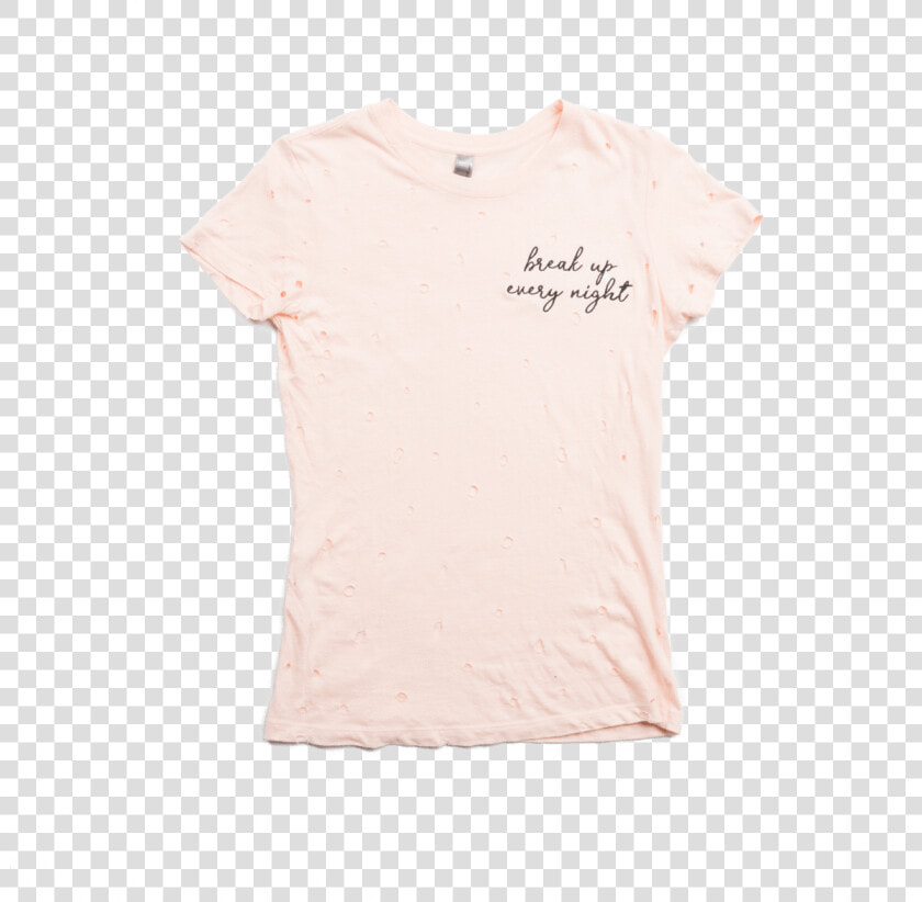 Breakup Every Night Distressed Tee   Cotton  HD Png DownloadTransparent PNG