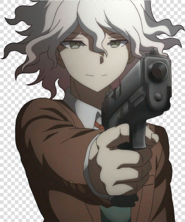 Transparent 777 Png   Komaeda With A Gun  Png DownloadTransparent PNG