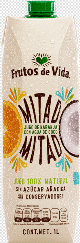 Jugo De Naranja Y Agua De Coco   Bottle  HD Png DownloadTransparent PNG