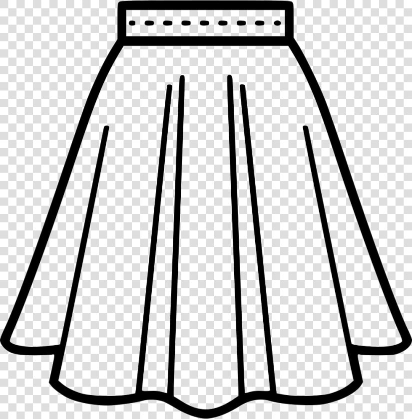 Skirt   Skirt Clipart Black And White  HD Png DownloadTransparent PNG