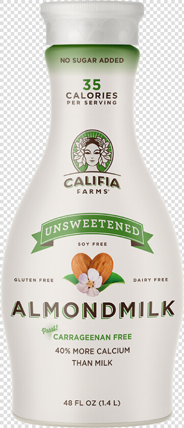 Unsweetened Almondmilk   Califia Farms Almond Milk  HD Png DownloadTransparent PNG