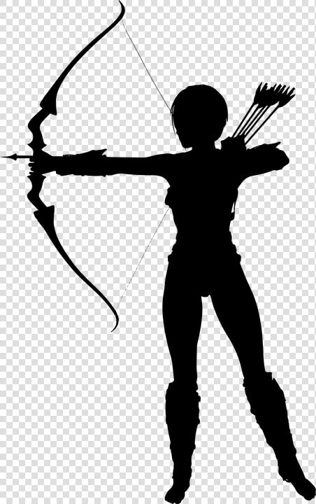 Amazon  Archer  Arrow  Battle  Bow  Combat  Female   Silhouette Archer Clipart  HD Png DownloadTransparent PNG