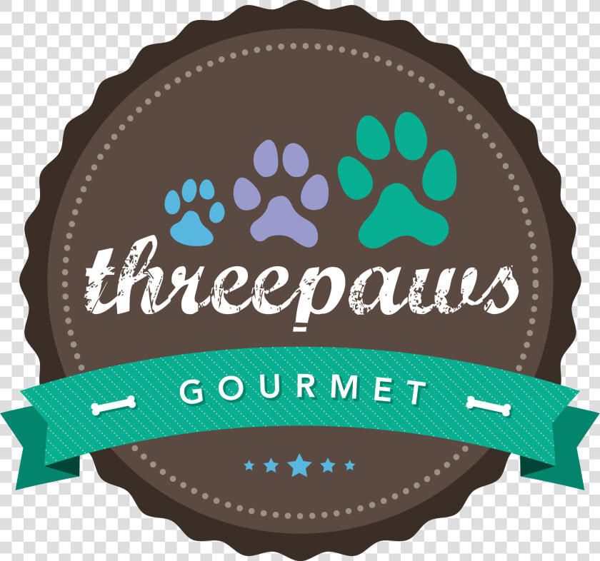 Threepaws Gourmet   Gourmet Dog Treats Logo  HD Png DownloadTransparent PNG