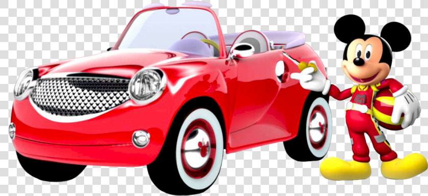 Mickey Mouse Car Daisy Duck Minnie Mouse 1932 Ford   Mickey And The Roadster Racers Toon Car  HD Png DownloadTransparent PNG