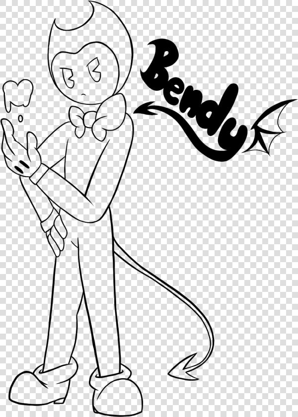 Quarter Coloring Page   Bendy Free Coloring Pages  HD Png DownloadTransparent PNG