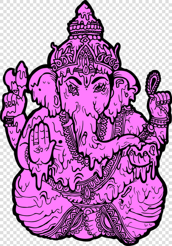 Luck Art Music  Ganesha  Trippy  Artsy Fartsy  Holi    Ganesha Trippy Art  HD Png DownloadTransparent PNG