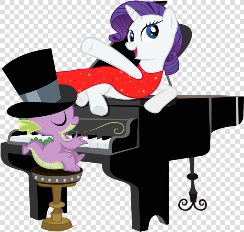 Spike Rarity Pinkie Pie Rainbow Dash Twilight Sparkle   Clipart Piano Transparent Background  HD Png DownloadTransparent PNG