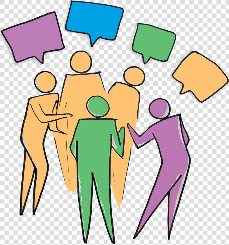 Transparent People Talking Png   Group Of People Talking Clipart  Png DownloadTransparent PNG