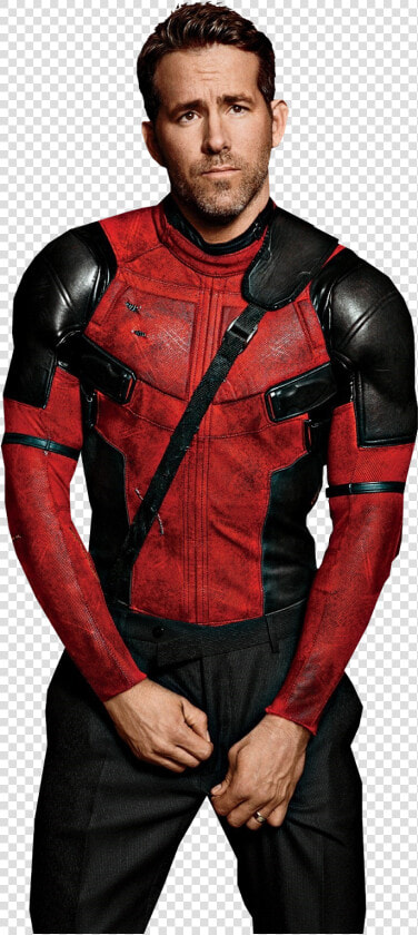 Clothing red personal Protective Suit top fictional   Ryan Reynolds Deadpool Hot  HD Png DownloadTransparent PNG