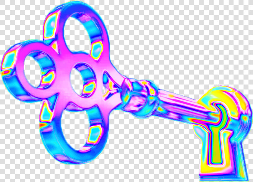  key  aesthetic  color  dream  emoji  glitter  glitch   Illustration  HD Png DownloadTransparent PNG