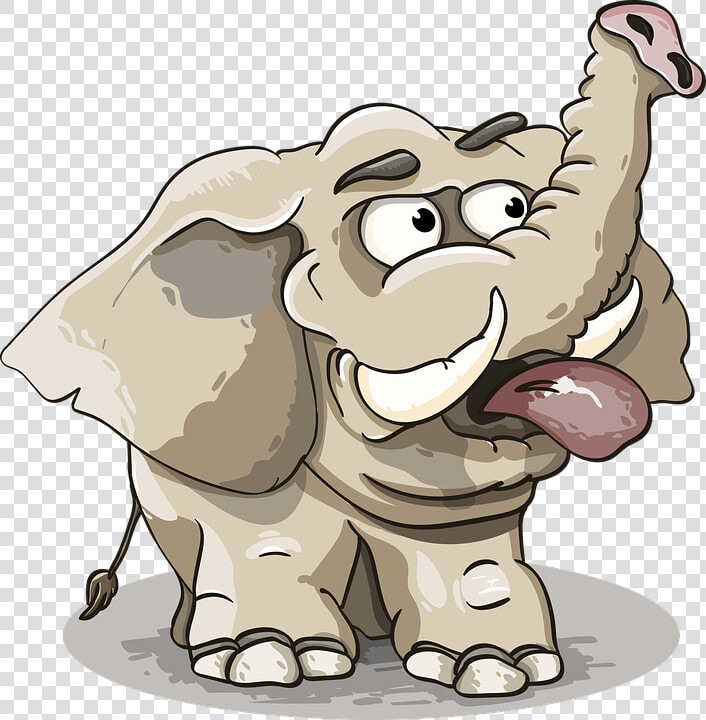 Elephant  Grey  Trunk  Tusks  The Language  Funny    ช้าง การ์ตูน ตลก ๆ  HD Png DownloadTransparent PNG