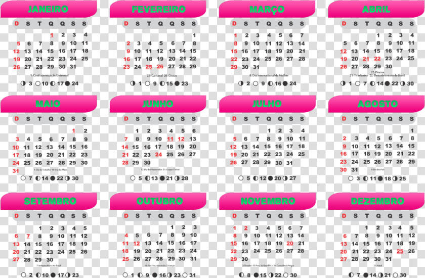 Yearly Calendar 2017 Cute  HD Png DownloadTransparent PNG