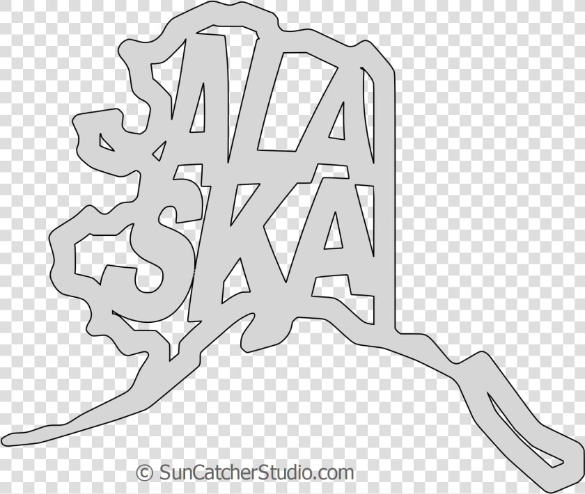 Transparent Montana Outline Png   Alaska Outline  Png DownloadTransparent PNG