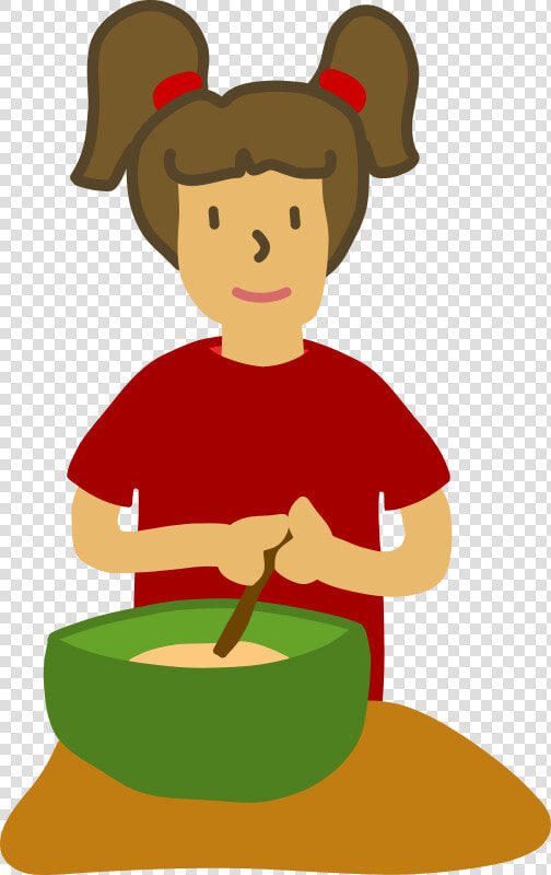 Step 2   Person Mixing Bowl Clipart  HD Png DownloadTransparent PNG