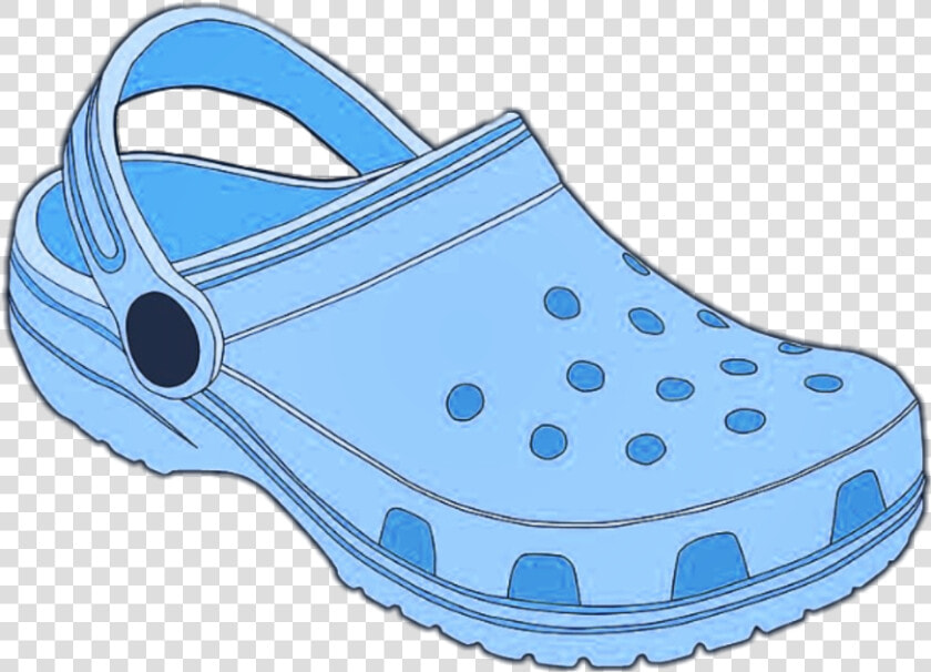 Pastel Blue Croc   Vsco Girl Stickers Crocs  HD Png DownloadTransparent PNG