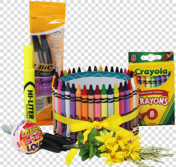 Teacher Appreciation Crayon Bouquet Contents   Baby Toys  HD Png DownloadTransparent PNG