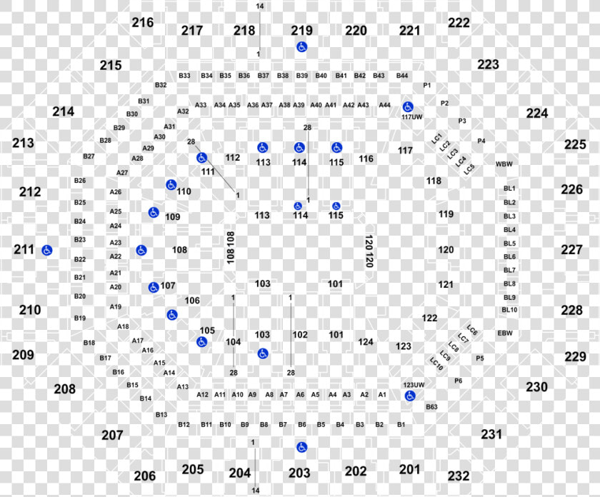 Talking Stick Arena Seating Chart Section 101 Row 2  HD Png DownloadTransparent PNG