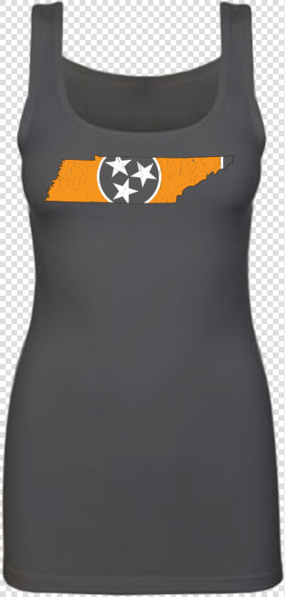 Tennessee Us Flag State Outline Womens Tank Top   Flag Of Tennessee  HD Png DownloadTransparent PNG