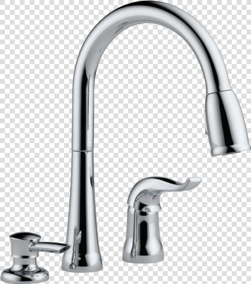 Delta Kitchen Faucet With Soap Dispenser  HD Png DownloadTransparent PNG