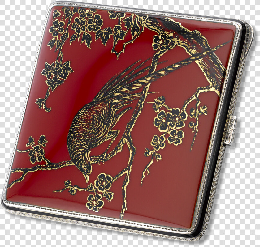 German Silver And Enamel Cigarette Case   Enamel Cigarette Case Sterling  HD Png DownloadTransparent PNG