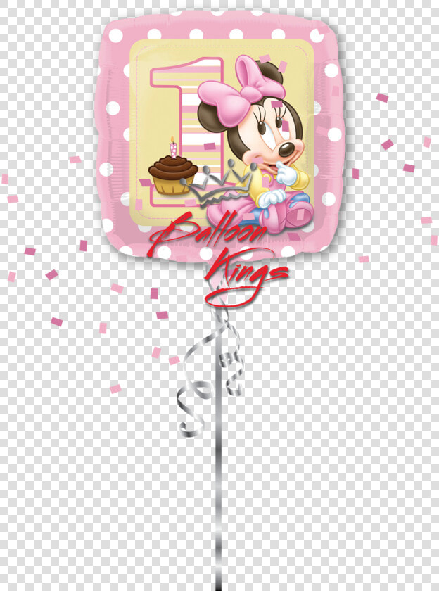 1st Birthday Girl Baby Minnie   Minnie Mouse 1st Birthday Balloons Girl  HD Png DownloadTransparent PNG