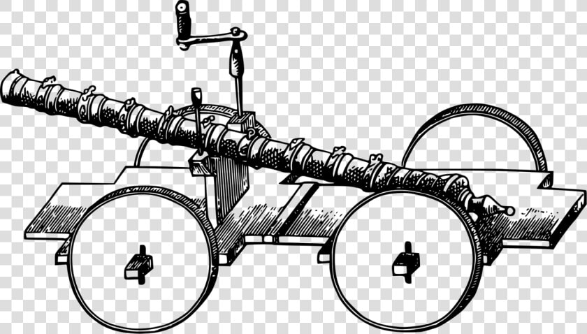 Wheel line Art chariot   Cannon Ancient Chinese Gunpowder  HD Png DownloadTransparent PNG