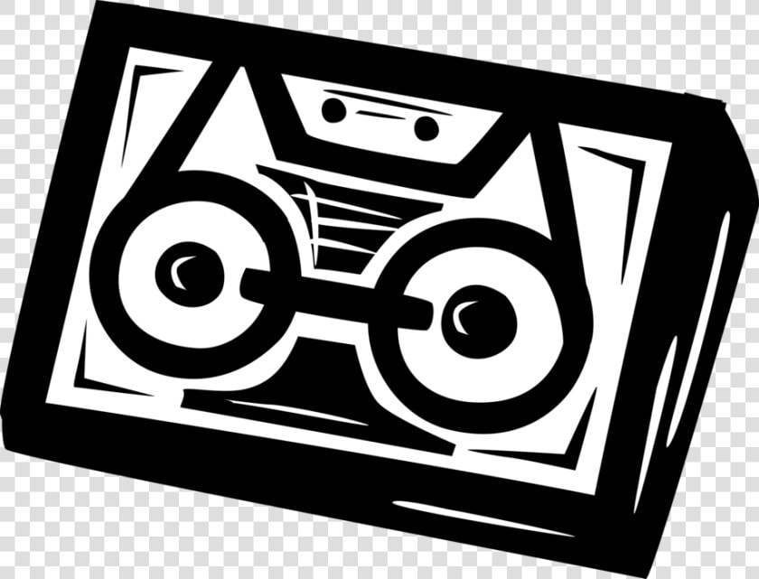 Vector Illustration Of Cassette Tape Audio Cassette  HD Png DownloadTransparent PNG