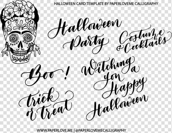 Skull Print Calligraphy   Calligraphy  HD Png DownloadTransparent PNG