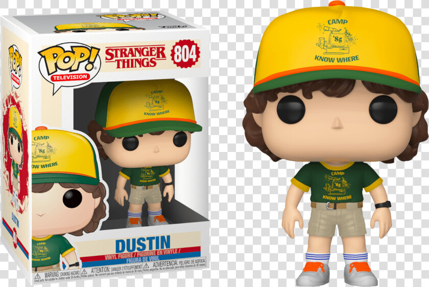 Funko Stranger Things Pop Dustin Pop   Outfit De Dustin De Stranger Things 3  HD Png DownloadTransparent PNG