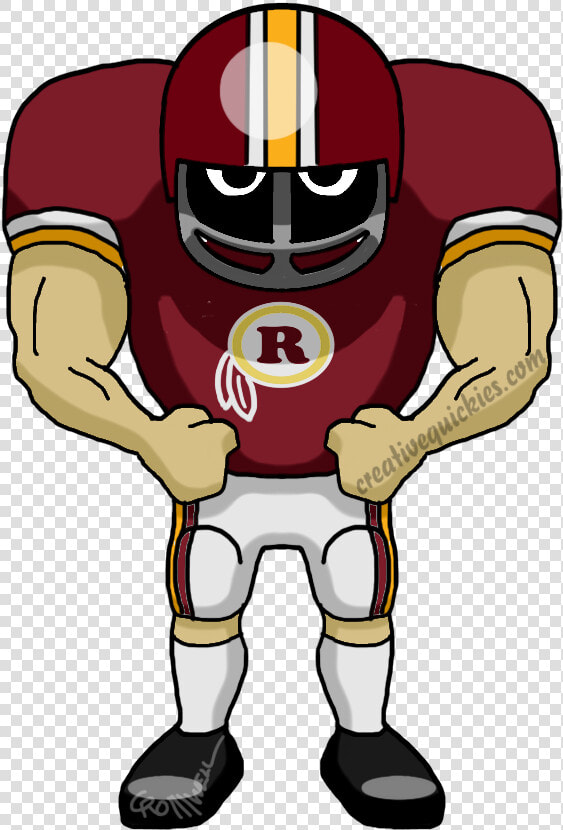 Redskins At Getdrawings Com Free For Personal   Saints Football Player Cartoon  HD Png DownloadTransparent PNG