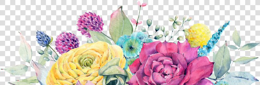 Transparent Painted Flowers Png   Portable Network Graphics  Png DownloadTransparent PNG