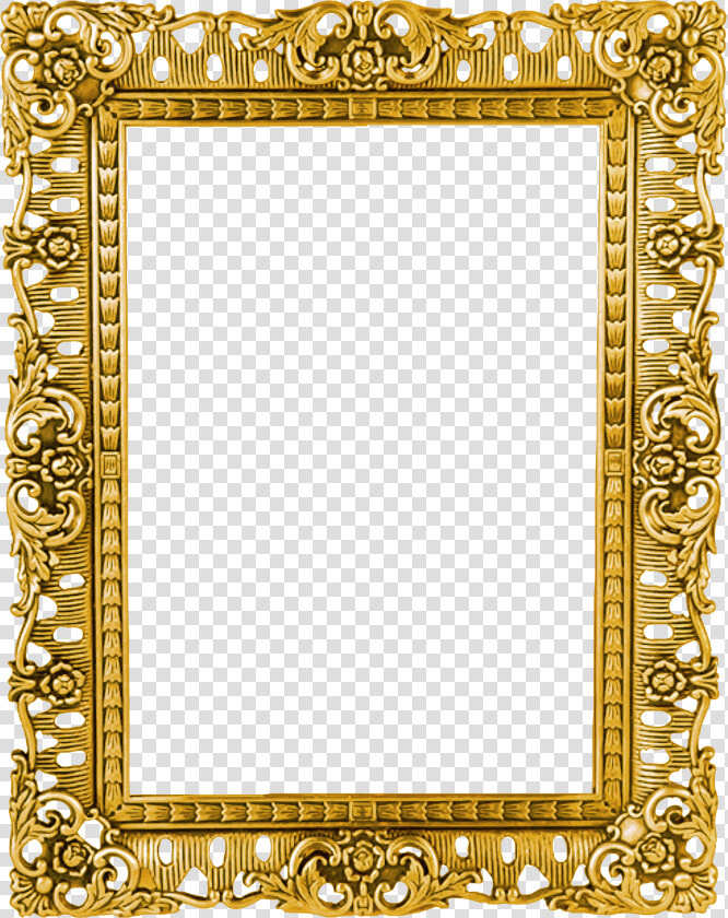 Ornate Picture Frame Png   Transparent Gold Picture Frames  Png DownloadTransparent PNG