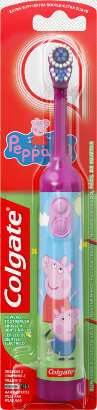 Colgate Peppa Pig Toothbrush  HD Png DownloadTransparent PNG