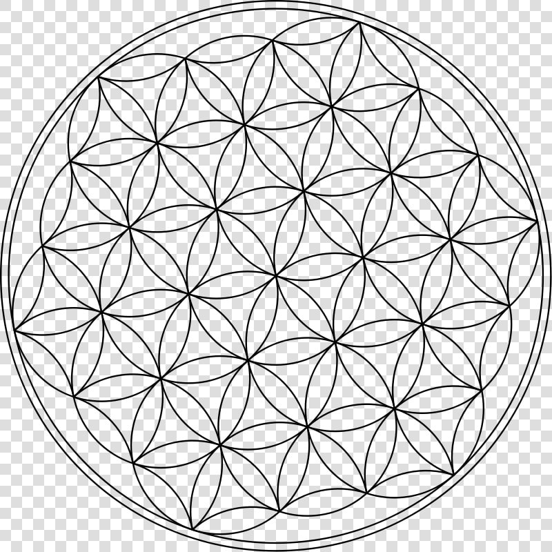 Symmetry monochrome Photography artwork   Contoh Mandala Yang Mudah Digambar  HD Png DownloadTransparent PNG