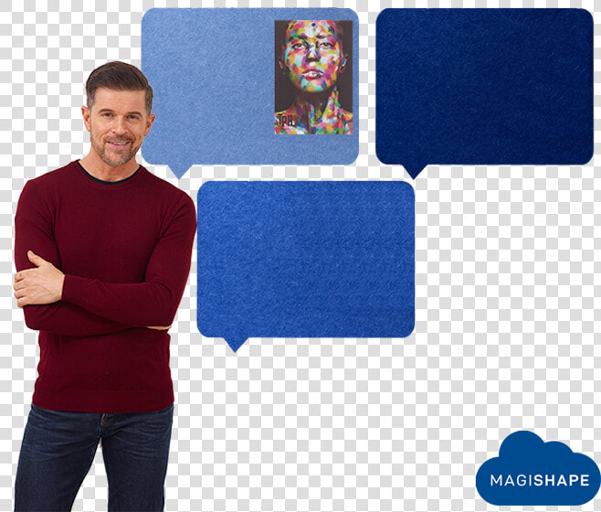 Magishape Speech Bubble Notice Board   Polar Fleece  HD Png DownloadTransparent PNG