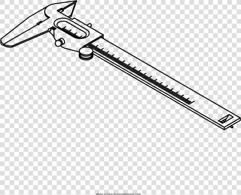 Caliper Coloring Page   Sketch  HD Png DownloadTransparent PNG